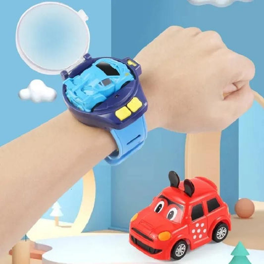 Speed Up Car Cartoon Mini Watch Car Toy, Usb Rechargeable Remote Control Toy